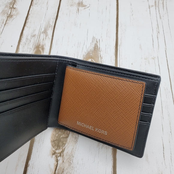 Michael Kors Men Wallet Harrison Billfold In Brown - Picture 4 of 5